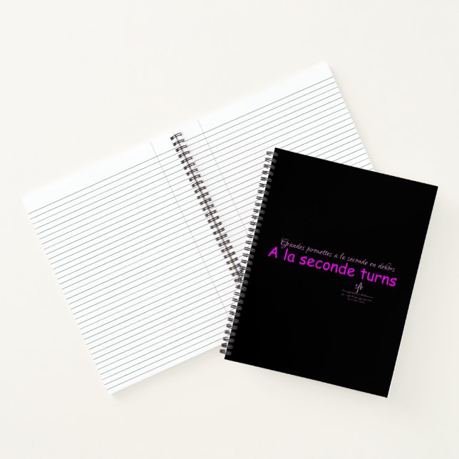 Cuaderno La segunda se vuelve negro y rosa (Interior)