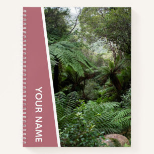 Cuaderno La selva tropical impregnó palmas de árboles, Aust