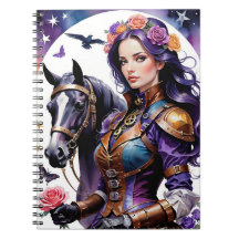 La serie Rosebud-Steampunk Rosebud y su caballo