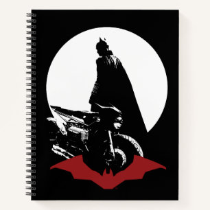 Cuaderno La silueta de la motocicleta Batman