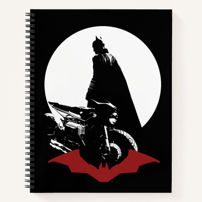 Cuaderno La silueta de la motocicleta Batman (Anverso)