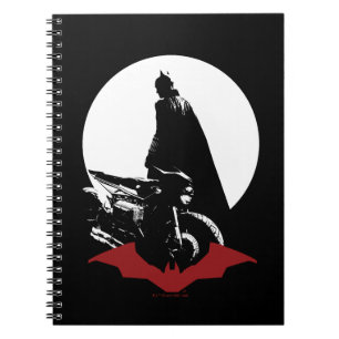 Cuaderno La silueta de la motocicleta Batman