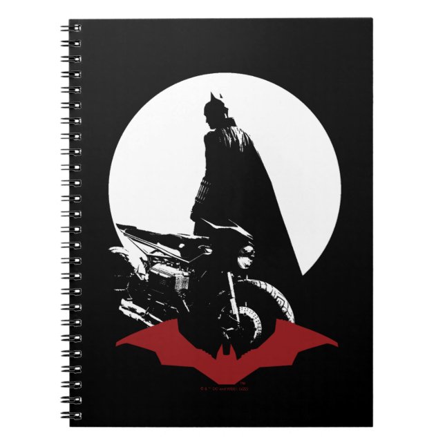 Cuaderno La silueta de la motocicleta Batman (Frente)