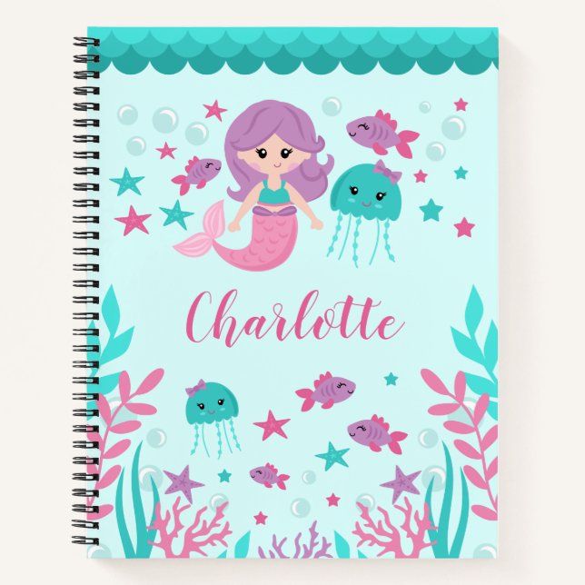 Cuaderno La sirena cutánea personalizada (Anverso)