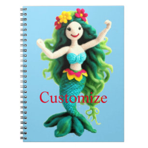Cuaderno La sirena de cabello verde Thunder_Cove