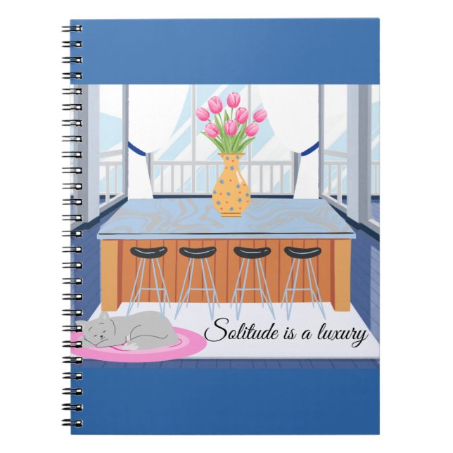 Cuaderno La soledad de los gatos es un lujo  (Frente)
