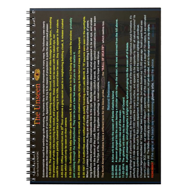 Cuaderno La sonda alienígena (Frente)