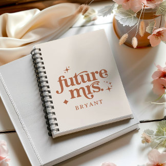 Cuaderno La Sra. Boho Retro Personalizó El Futuro.