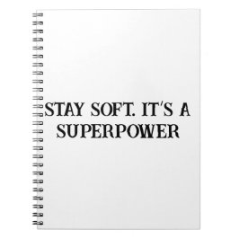 Cuaderno La Suavidad Es Un Portátil Inspirador De Fuerza