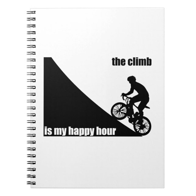Cuaderno La subida es mi hora feliz (Frente)