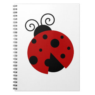 Cuaderno La suerte sea una Mariquita Diseño de Insecto de D