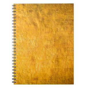 Cuaderno La superficie de hormigón de latón resplandece de