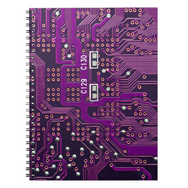 Cuaderno La superficie del fondo del circuito digital,abstr (Frente)