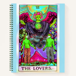 Cuaderno La tarjeta de tarot de los amantes del coronavirus