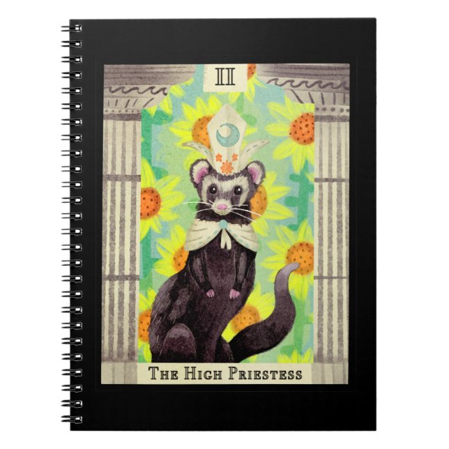 Cuaderno La tarjeta Tarot de la alta sacerdotisa de los Fer (Frente)