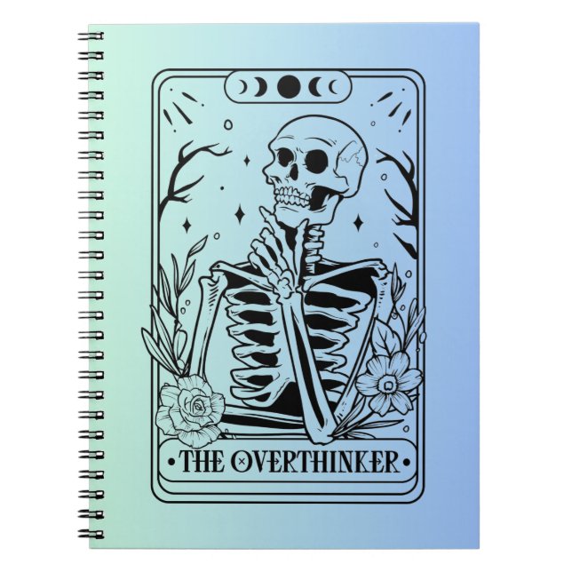 Cuaderno La tarjeta Tarot de Overthinker (Frente)