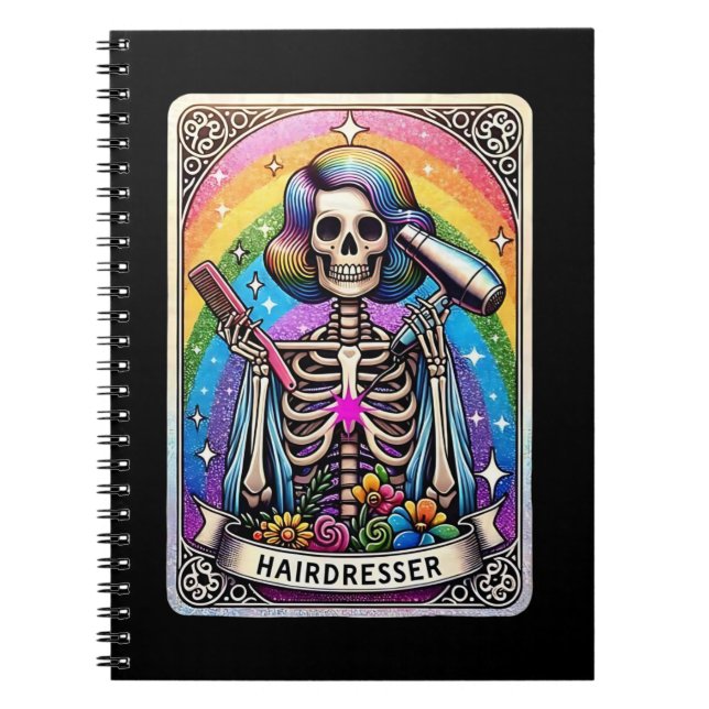 Cuaderno La tarjeta Tarot de peluquero (Frente)