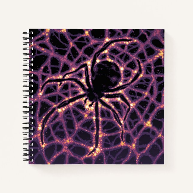 Cuaderno La telaraña cósmica, la galaxia de Halloween del h (Anverso)