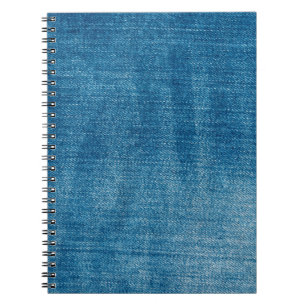 Cuaderno La textura de los vaqueros de denim azul se acerca
