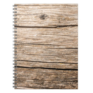 Cuaderno La textura de un viejo tronco de madera sin cortez