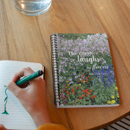 Cuaderno La tierra ríe en flores citan floral