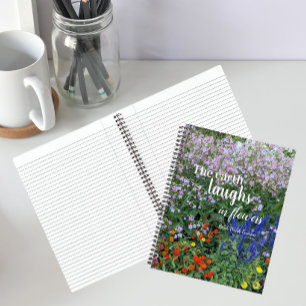 Cuaderno La Tierra se Ríe en Flores Cita Floral