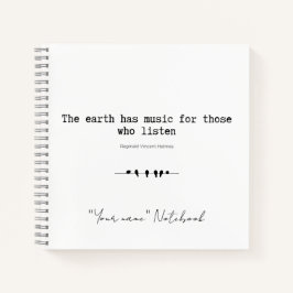 Cuaderno La Tierra tiene un bloc de notas de música