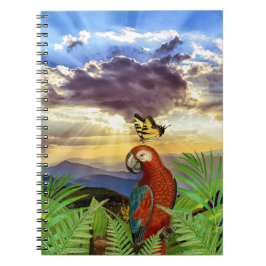 Cuaderno La tormenta divertida Sky Parrot y la mariposa