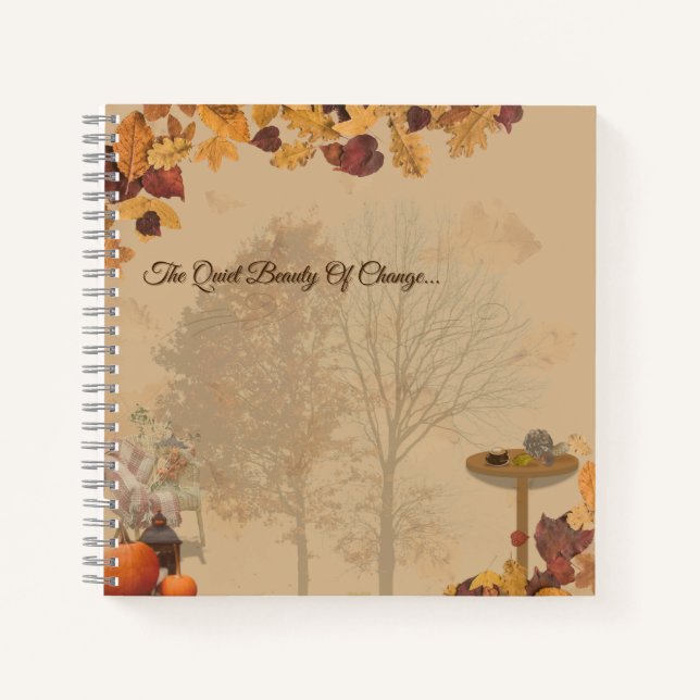 Cuaderno La Tranquila Belleza Del Cambio _Cuaderno De Otoño (Anverso)