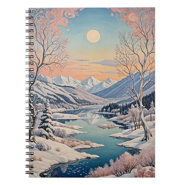 Cuaderno La tranquilidad del invierno (Frente)