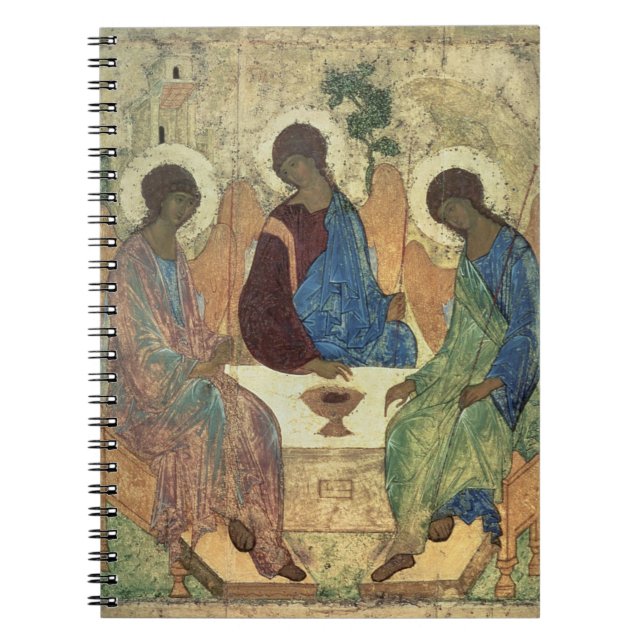 Cuaderno La trinidad santa, 1420s (tempera en el panel) (Frente)