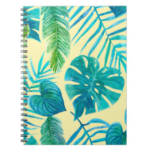 Cuaderno La vegetación exuberante de las plantas tropicale