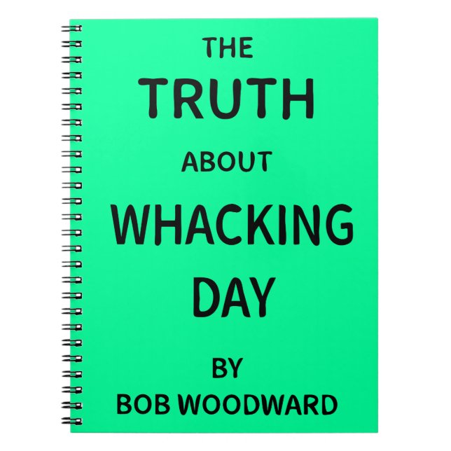 Cuaderno La verdad sobre día Whacking de Bob Woodward (Frente)