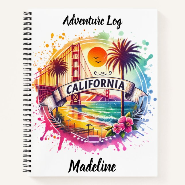 Cuaderno La vibrante costa de California (Anverso)