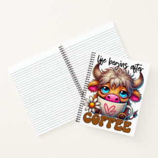 Cuaderno La vida comienza después del café 