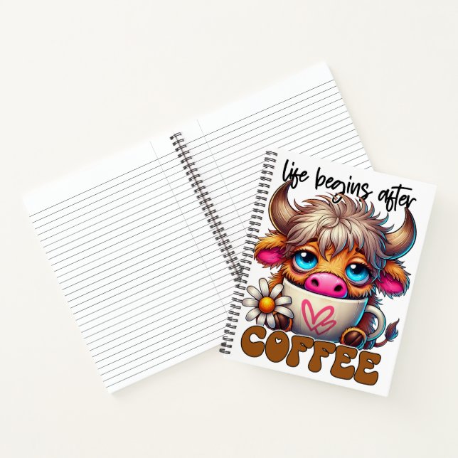 Cuaderno La vida comienza después del café  (Interior)