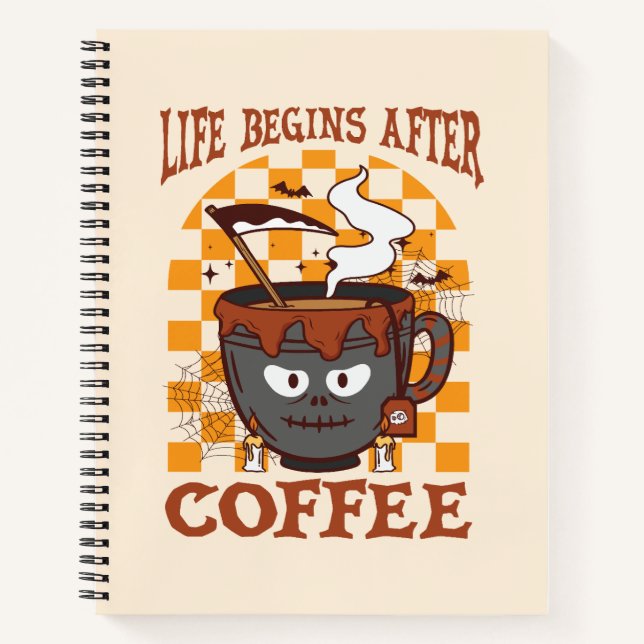 Cuaderno La vida comienza después del café (Anverso)