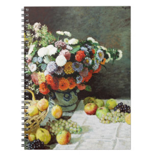 Cuaderno La vida con flores y fruta de Claude Monet