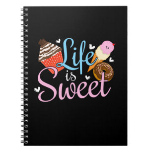 Cuaderno La vida de Foodie es Dulce Cita de Repostería - Ar