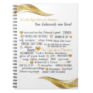 Cuaderno La vida de JW de un portátil pionero para hermanas