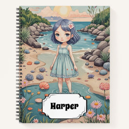 Cuaderno La vida de los peatones de playa personalizada