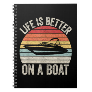 Cuaderno La Vida De Vintage Es Mejor En Un Bote Capitán P