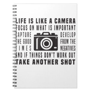 Cuaderno La Vida Del Fotógrafo Es Como Una Fotografía De 