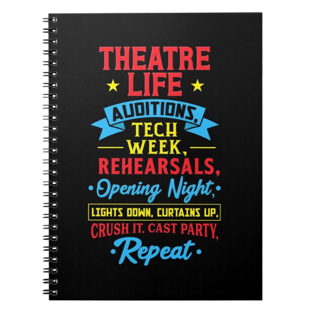 Cuaderno La Vida Del Teatro Para El Actor (Frente)