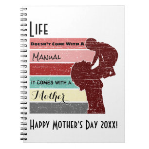 Cuaderno La vida en el día de la madre no viene con un manu