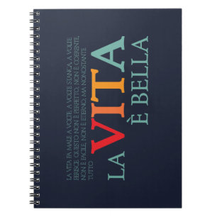 Cuaderno La vida es bella