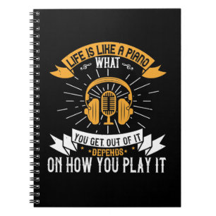 Cuaderno La Vida Es Como Un Piano