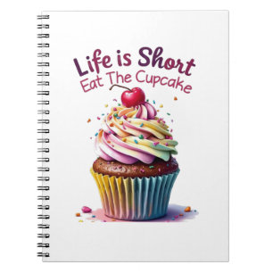 Cuaderno La vida es corta, come el pastel - Divertido y dul
