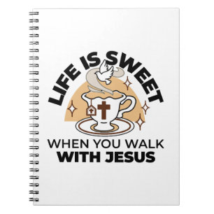 Cuaderno La vida es dulce con Jesús - Té de fe cristiana