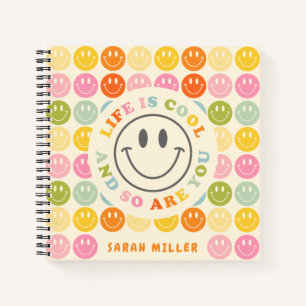 Cuaderno La vida es Guay Happy Sonriente Face Emoji Noteboo